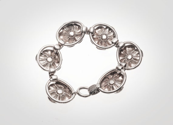 Napier sterling silver modernist link bracelet - image 4