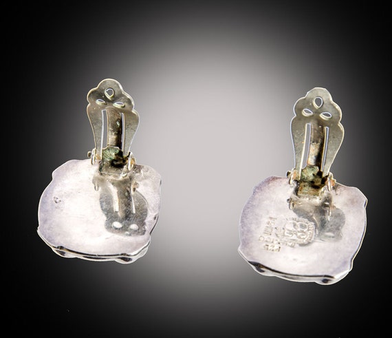 Balesteros Taxco  sterling clip earrings - image 3