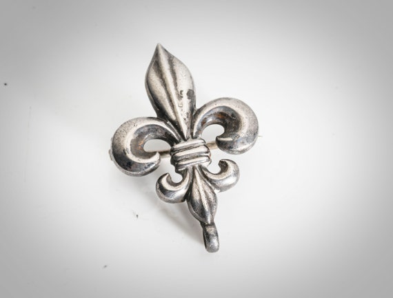 Sterling Fleur De Lis Watch Pin - Etsy display picture 1