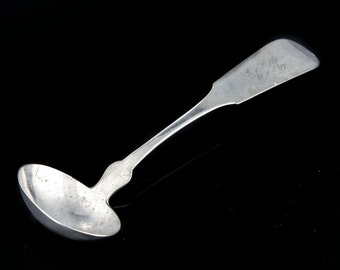 Newell Harding Boston, MA coin silver ladle 6.5"