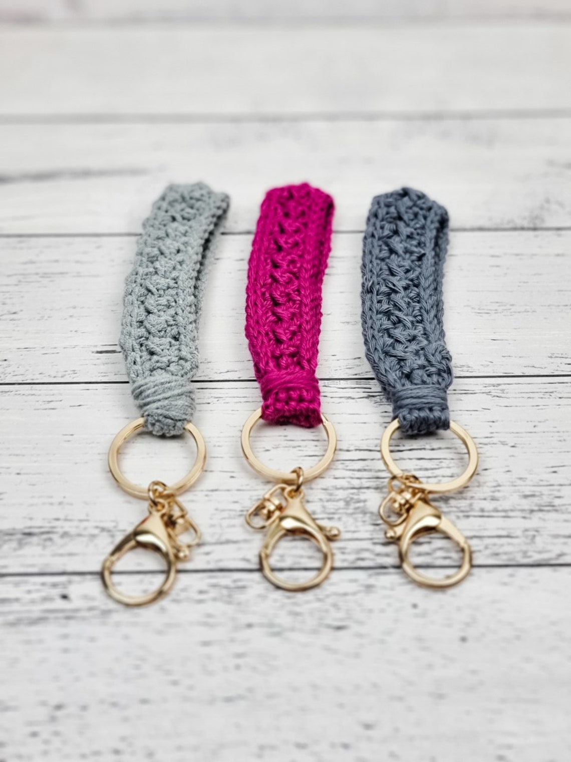 CROCHET PATTERN the Mossy Keychain Wristlet Boho Etsy