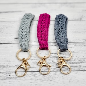PATRÓN DE CROCHET - El Llavero Mossy - Muñequera - Boho - Llavero - Llavero de Ganchillo - Patrón PDF