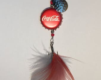 Coca-cola Coke - Pop and Soda Fish Lure bottle cap collector and collection birthday present Father's Day gift fisherman