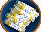Lemon Balm Lip Treatment, Lemon Balm Herb Infused with Olive Oil, Herbal Salve for Lips