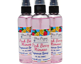 Body Fragrance Spray, Pink Berry Mimosa, Body Mist, Scented Hair Spray
