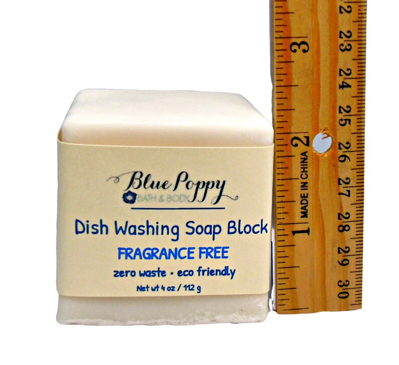 Dish Washing Soap Block Eco Friendly Kitchen Cleaner Zero Etsy