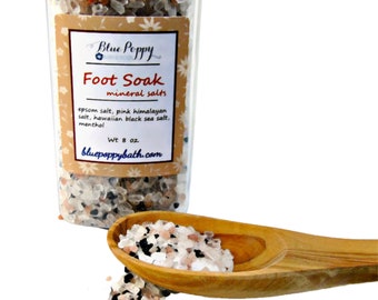 Foot Soak, Mineral Salts with Menthol, For Tired Feet, Pedicure Treatment