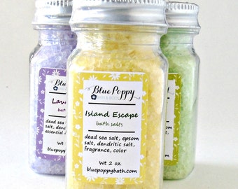 Bath Salts, Mini Bath Salts Dead Sea Epsom Salts, Party Favors