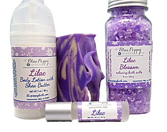 Gifts for Mom, Lilac Soap Gift Set, Mothers Day Beauty Gift