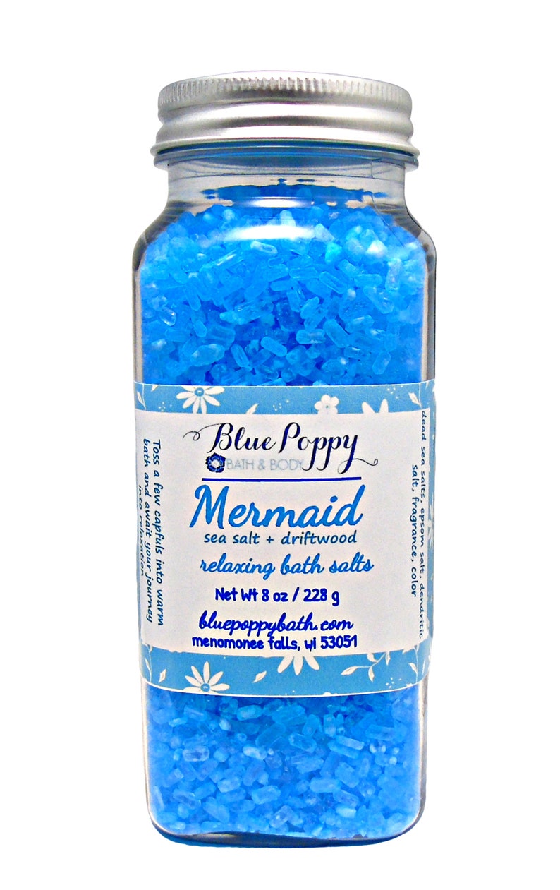 Mermaid Bath Salts Bath Soak Dead Sea Salts Etsy