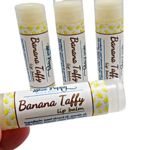 Banana Taffy Lip Balm, Banana Chapstick Gift for Kids 