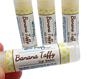 Banana Taffy Lip Balm, Banana Chapstick Gift for Kids