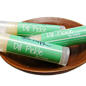 Dill Pickle Lip Balm Chapstick, Pregnancy Gift, Expecting Mom, Funny Stocking Stuffer, Gag Gift for Her, Novelty Gift, Pickle Flavor image 6