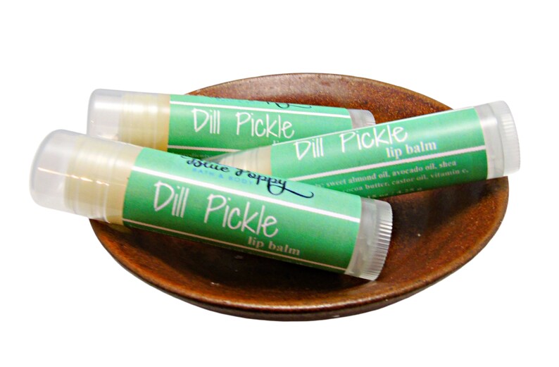 Dill Pickle Lip Balm Chapstick, Pregnancy Gift, Expecting Mom, Funny Stocking Stuffer, Gag Gift for Her, Novelty Gift, Pickle Flavor image 6
