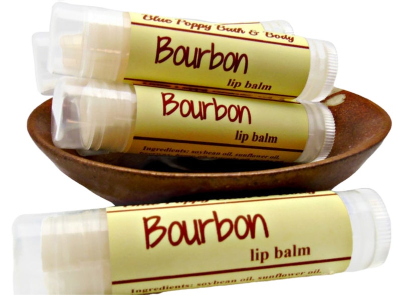 Bourbon Lip Balm Whiskey Lover Gift for Dad Etsy
