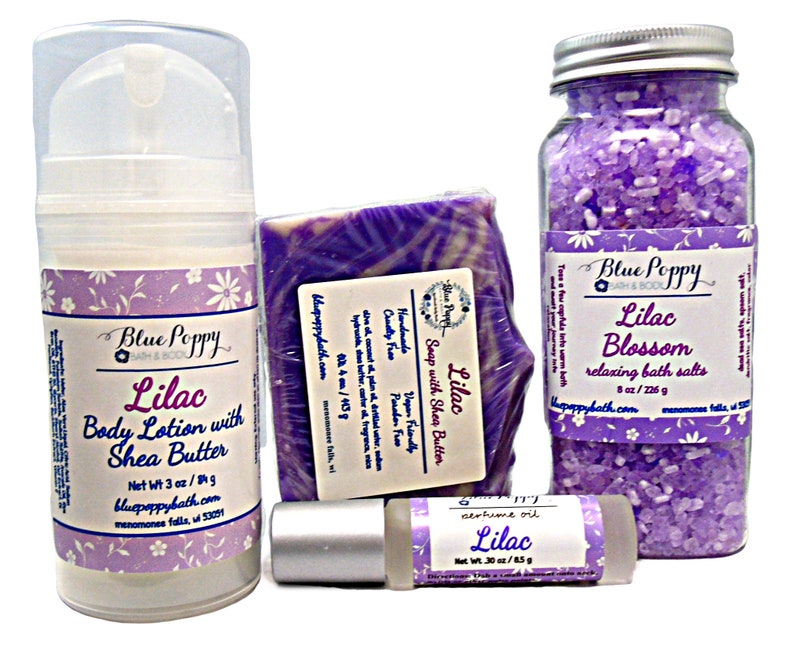 Gifts for Mom, Lilac Soap Gift Set, Mothers Day Beauty Gift image 3