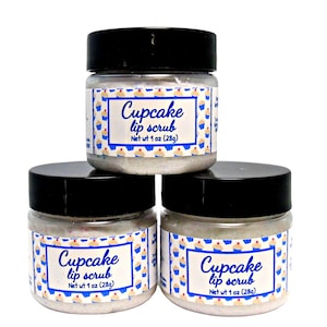 Cupcake Lip Scrub, Sugar Polish for Lips