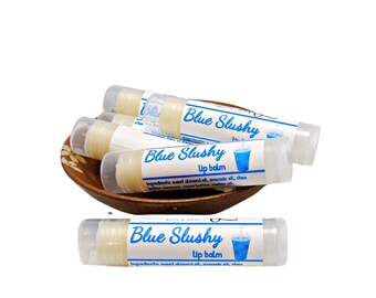 Blue Slushy Lip Balm, Blue Raspberry Chapstick for Kids, Fun Stocking Stuffer