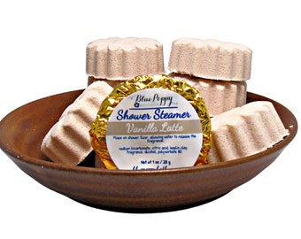 Vanilla Latte Shower Steamers 3 Pack, Coffee Lover Gift