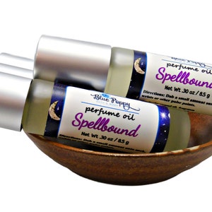 Spellbound Perfume Oil with Amber, Sandalwood, Vanilla, Cedarwood