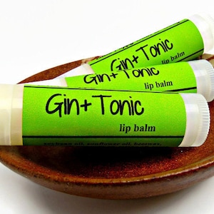 Gin & Tonic Lip Balm, Cocktail Chapstick, Drink Inspired Lip Balm