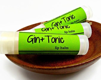 Gin & Tonic Lip Balm, Cocktail Chapstick, Drink Inspired Lip Balm