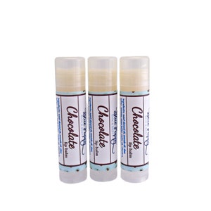 Chocolate Lip Balm, Chocolate Lover Gift, Teacher Appreciation Gift 3 pack