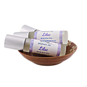 Lilac Perfume Roll On Bottle, Floral Fragrance