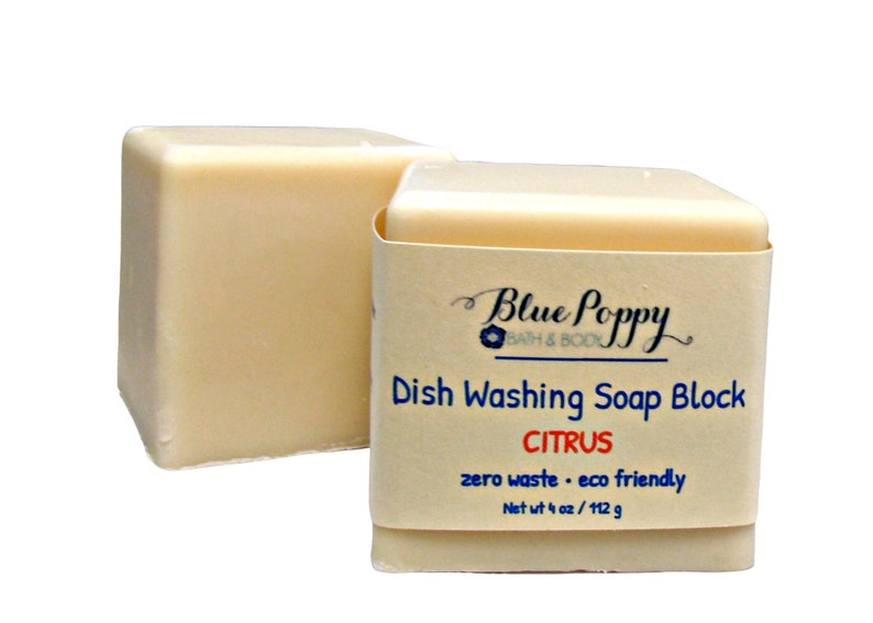 Dish Washing Soap Block Eco Friendly Kitchen Cleaner Zero Etsy