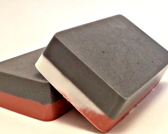 Charcoal & Rose Clay Facial Soap, Detoxifying Face Soap, Clay Soap, Natural Skin Care, Face Cleanser