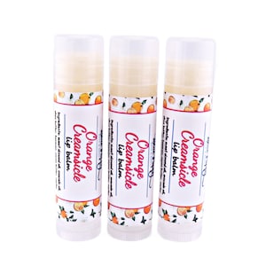 Orange Creamsicle Lip Balm, Dreamy Vanilla and Orange, Handmade Chapstick