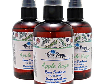 Apple Sage Room Air Freshener Spray, Scented Linen Spray, Pillow Refresher