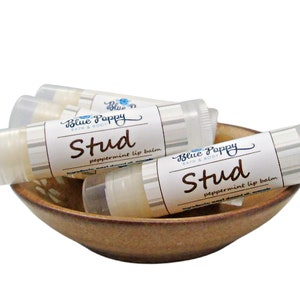 Valentines Gift for Him, Stud Lip Balm Peppermint Chapstick, Boyfriend Husband Gift