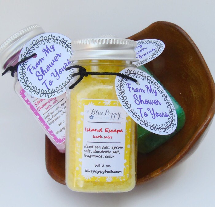 10 Bath Salt Favors Bridal Shower Favors Mini Bath Salts