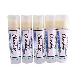 Chocolate Lip Balm, Chocolate Lover Gift, Teacher Appreciation Gift 5 pack