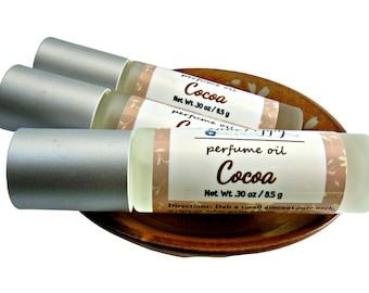 Cocoa Perfume Oil, Rich Milk Chocolate with Whipped Cream