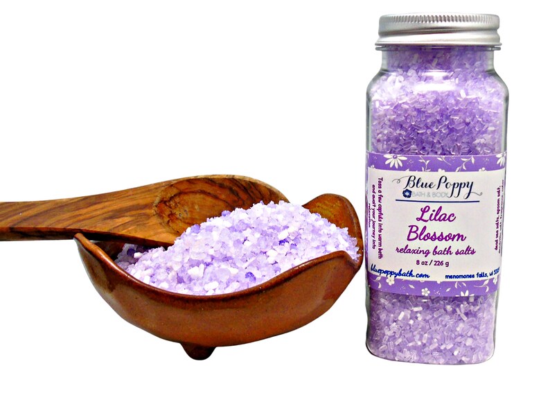 Lilac Bath Salts Dead Sea Salt Bath Etsy