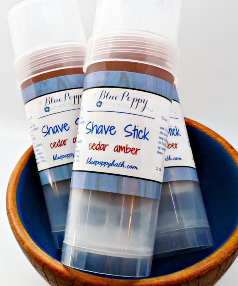 Mens Shaving Soap Cedar Amber Shave Stick Etsy