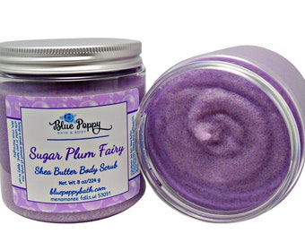 Sugar Body Scrub, Sugar Plum Fairy, Moisturizing with Shea Butter