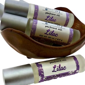 Lilac Perfume Roll On Bottle, Spring Floral Scent for Women, Mothers Day Gift for Her