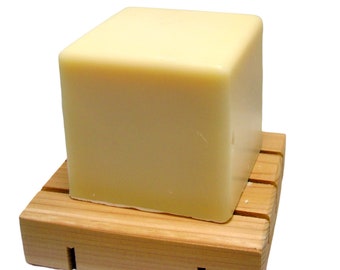 Solid Dish Soap Bar with Cedar Soap Dish Set