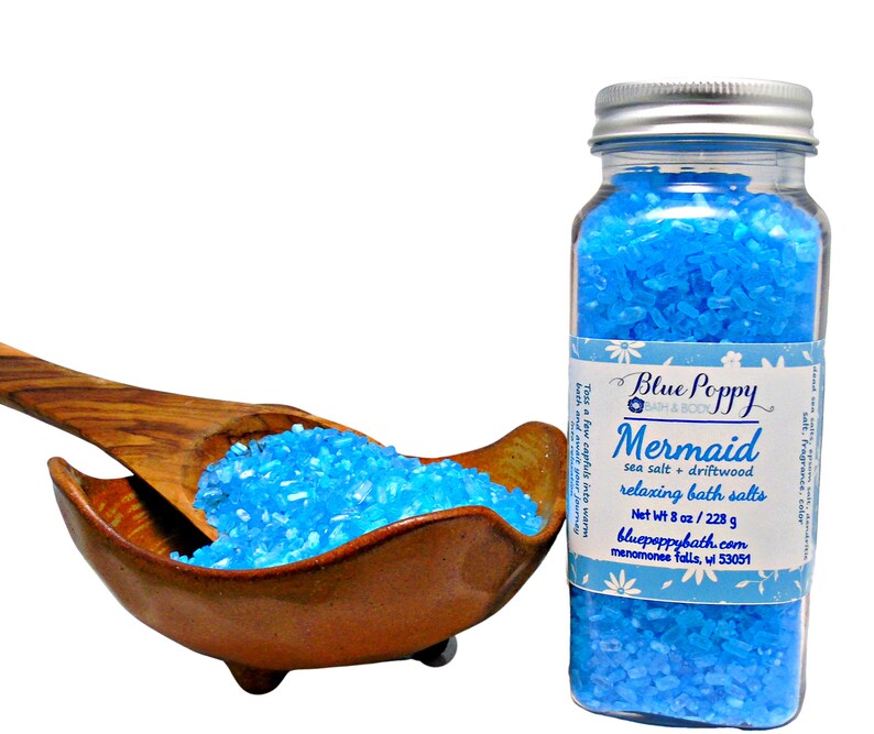 Mermaid Bath Salts Bath Soak Dead Sea Salts Etsy