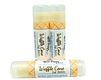 Waffle Cone Lip Balm, Stocking Stuffers to Kids, Child Chapstick