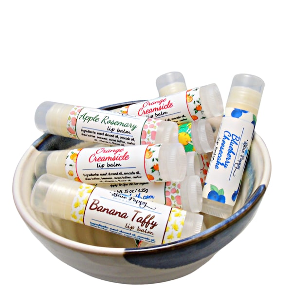 Lip Balm 3 Pack Handmade, Chapstick Gift Set, Girlfriend Gift Box