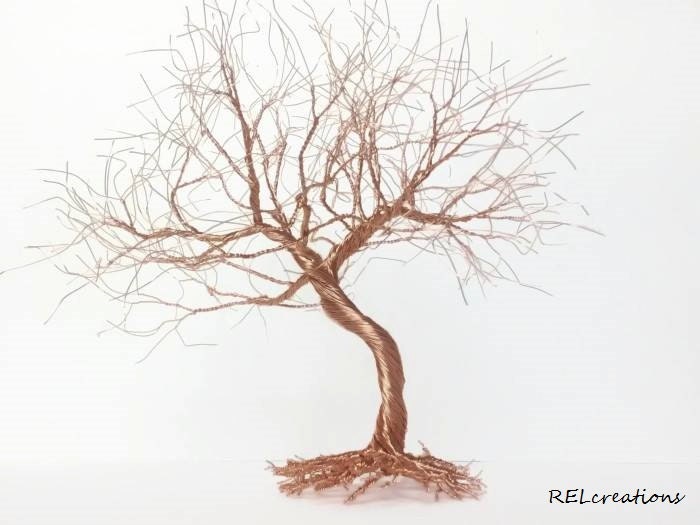 Wire Tree Sculpture Bonsai Tree Wedding Cake Topper