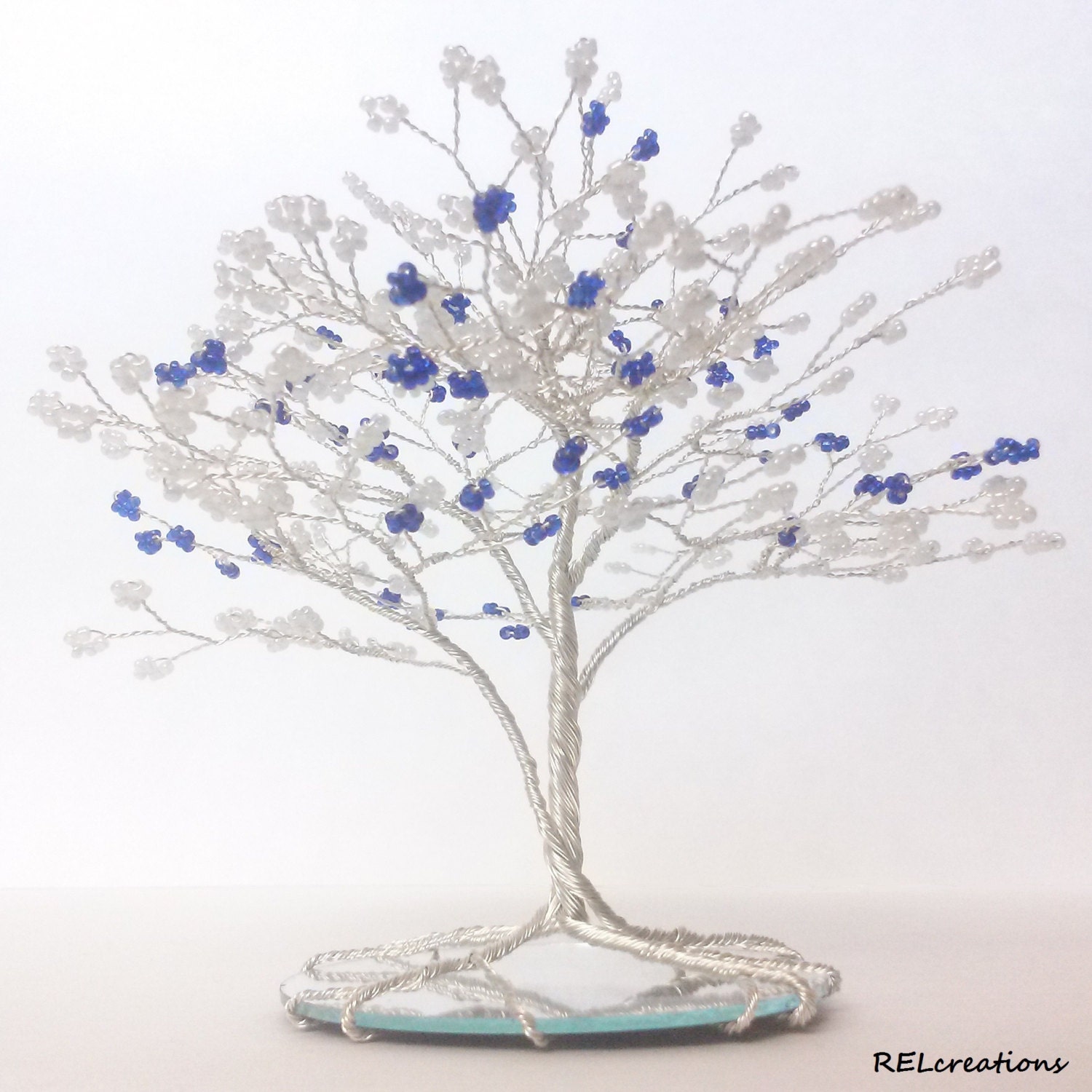 Wire Tree Sculpture Wedding Cake Topper Bonsai Tree Etsy