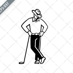 Cowboy Golfer Scheve Golf Club, Golf SVG, Golfer Cut File-Cowboy Golfer svg-Cowboy Golfer png-jpg-Cowboy clipart