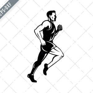 Marathon Runner Running Side SVG-Marathon Runner SVG-Marathon Runner Cut File-Marathon Runner DXF-Marathon jpg-Runner png