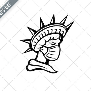 Estátua da Liberdade usando máscara SVG Cut File-Estátua da Liberdade svg-Estátua da Liberdade png-jpg-Estátua da Liberdade clipart