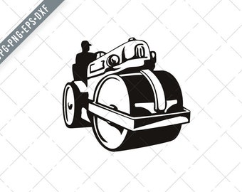 Vintage Road Roller Roller-compactor or Steamroller Front View - Etsy Vintage Road Roller Roller-compactor or Steamroller Front View - Etsy
